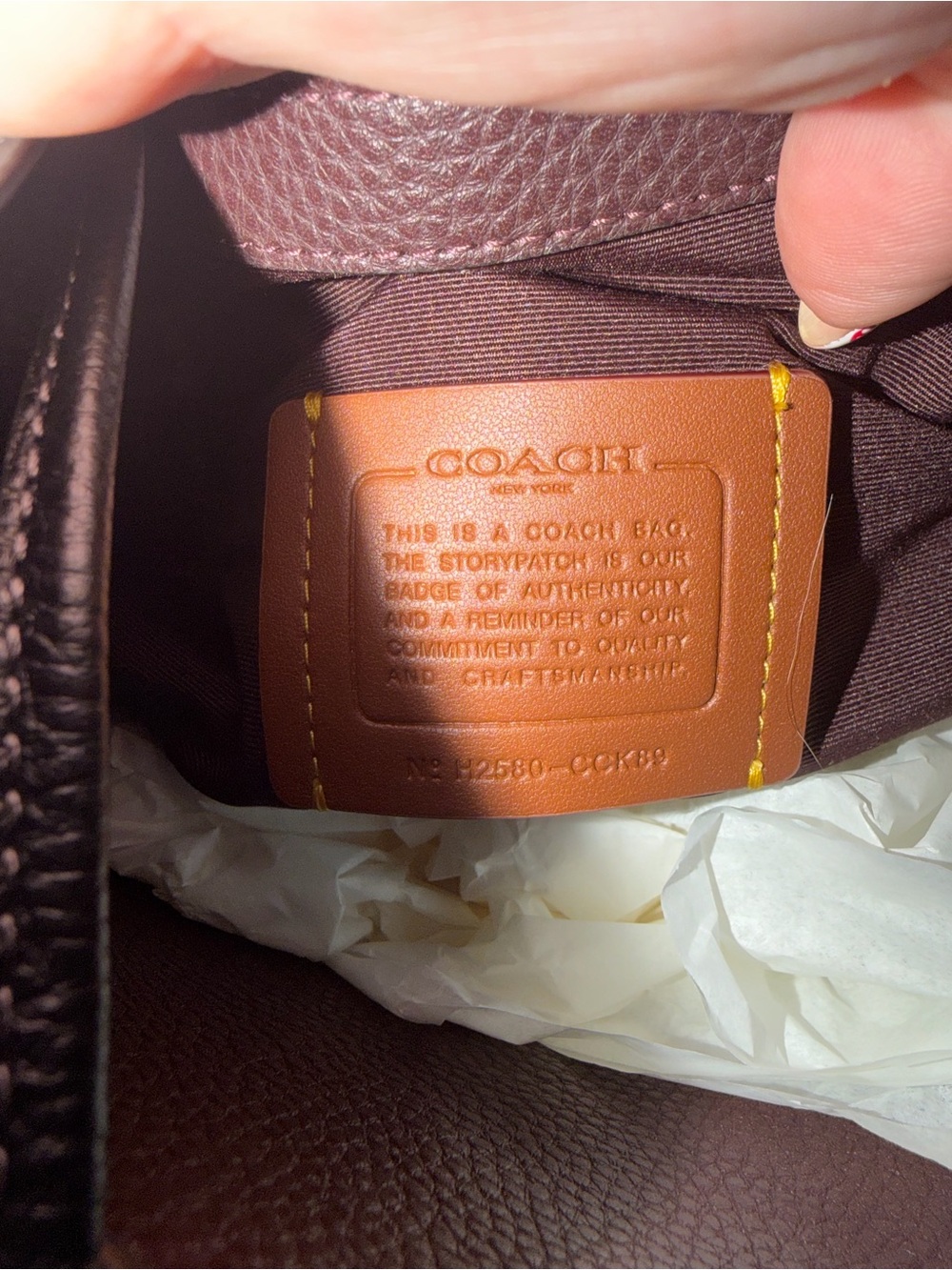 NWT Coach Rowan Bucket Bag with butterfly print - Picture 5 of 5